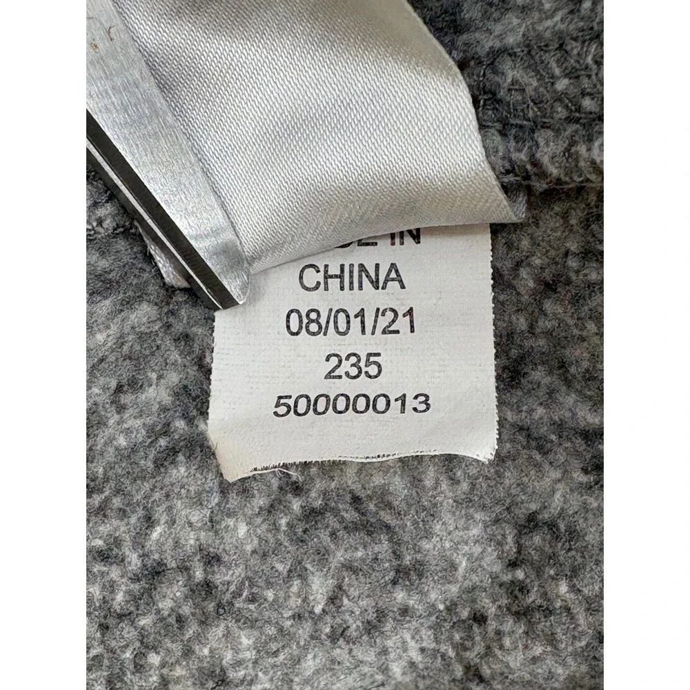 Eddie Bauer 1/4 Zip Fleece Pullover Heather Gray‎ Chest Pocket XXL
